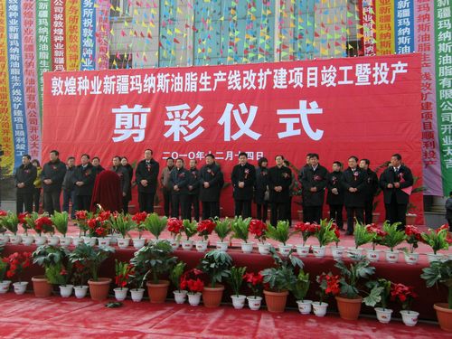 千赢国际种业新疆玛纳斯油脂公司竣工投产