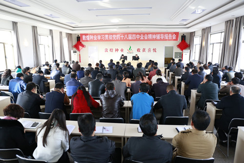 千赢国际种业举办学习贯彻党的十八届四中全会精神辅导报告会